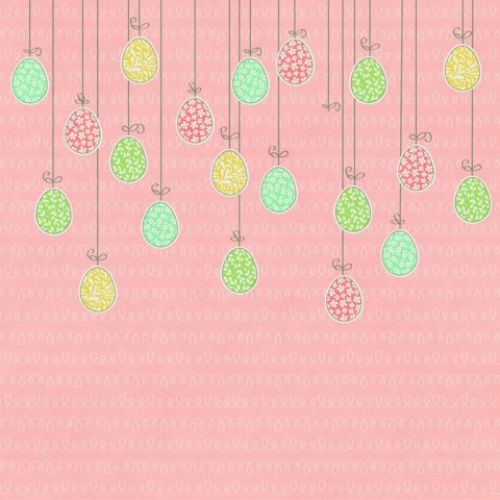 We R Memory Keepers - Simply Spring - Double Sided Patterned Paper - Easter Eggs